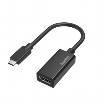 Адаптер HAMA  USB-C мъжко - HDMI женско, Ultra HD, 4K Черен