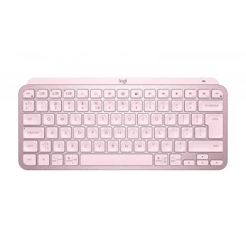Безжична клавиатура Logitech MX Keys Mini, Bluetooth, USB-C, Розова