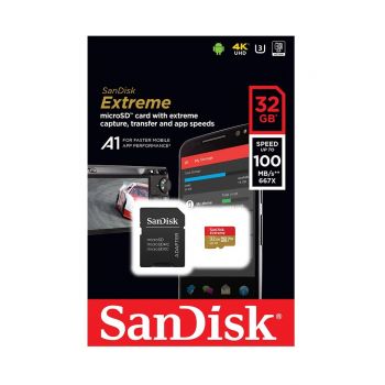 Карта памет SANDISK Extreme microSDHC 32GB, SD Adapter