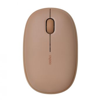 Безжична оптична мишка RAPOO M660, Multi-mode, Свързване с 3 у-ва, Тиха, Кафява