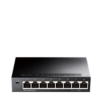 Суич Cudy GS108D, 5 портов, 10/100/1000, Auto-MDI/MDIX, Метален корпус