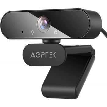 Уеб камера AGPTEK 1080P FULL HD AC10 USB, подходяща за онлайн обучение