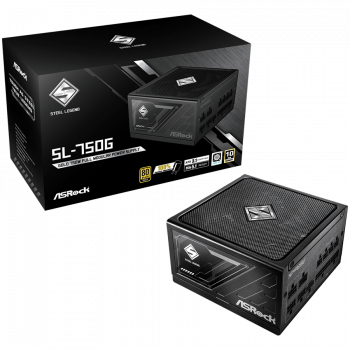 Захранване Asrock SL-750G, 750W, 80 Plus GOLD, Fully Modular PSU, Japanese Capacitors, 2x EPS 12V ...