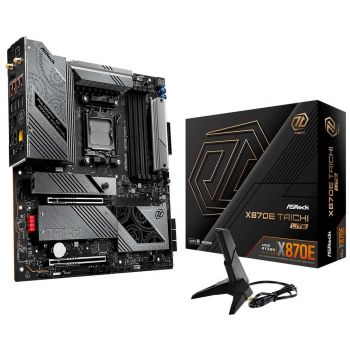 Дънна платка ASROCK MB Desktop X870E Taichi Lite, AM5, 4x DDR5, 2x PCIe 5.0 x16, 1x Blazing M.2(PCIe...