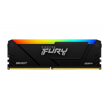 Памет Kingston FURY Beast Black RGB 8GB DDR4 3200MHz CL16 KF432C16BB2A/8