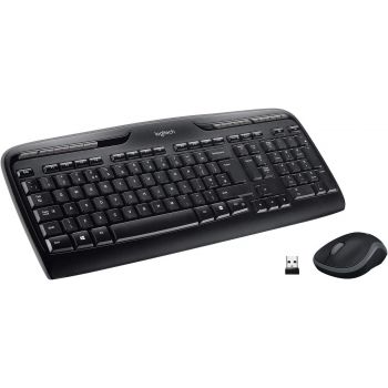 Kомплект клавиатура с мишка Logitech MK330, Безжичен, 2.4 GHz, Черен