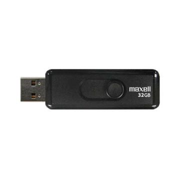 USB памет MAXELL Venture, USB 2.0, 32GB, Черен