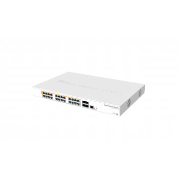 Суич Mikrotik CRS328-24P-4S-RM, 24xGigabit LAN, L2/L3, 4xSFP+ cages