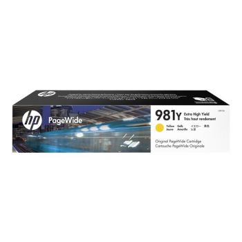 Консуматив за принтер HP 981Y original Extra High Yield Yellow PageWide Cartridge L0R15A L0R15A