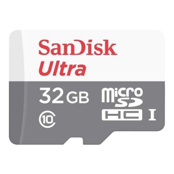 Карта памет SANDISK Ultra microSDHC UHS-I, 32GB, Class 10, 80Mb/s, Адаптер
