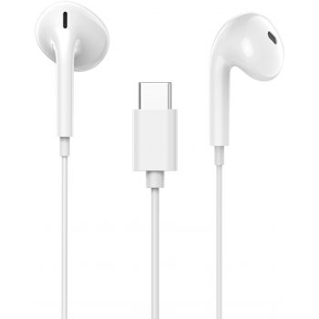 Слушалки CANYON headphones SEP-6 TYPE-C HiRes sound White