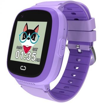 Детски смарт часовник CANYON kids watch Sunny KW-48 Video 4G GPS Games&Music Violet