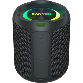Bluetooth тонколони CANYON speaker OnMove 11 IPX6 TWS 20W EQ RGB Black