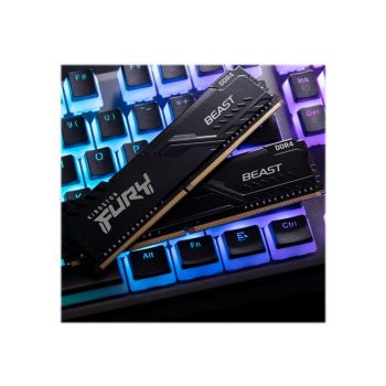 Памет за настолен компютър Kingston 16gb 3200mhz Ddr4 Cl16 Dimm Kit Of Fury Beast Black KF432C16BBK2/16