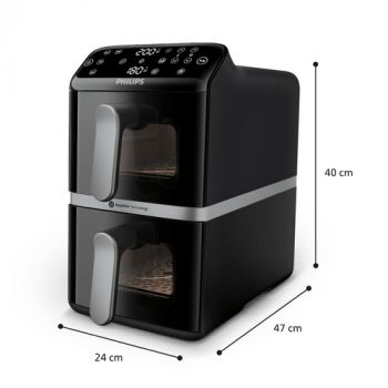 Мултикукър PHILIPS Airfryer Series 4000 Dual basket 6 Preset Menus NA461/00