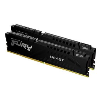 Памет за настолен компютър Kingston 32gb 5200mhz Ddr5 Cl40 Dimm Kit Of Fury Beast Black KF552C40BBK2-32