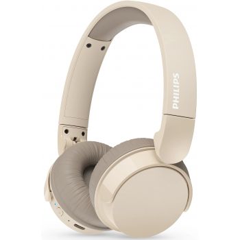 Слушалки PHILIPS Headphones with mic up to 25 hours playtime beige TAH3209BG/00