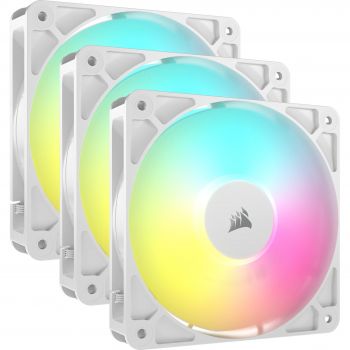 Вентилатор CORSAIR RS120 ARGB White, 120mm ARGB Fan, Triple Pack