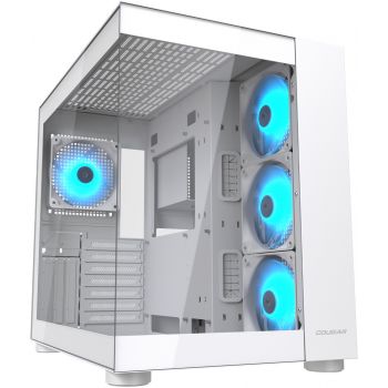Кутия за компютър COUGAR GAMING COUGAR | FV150 RGB White | PC Case | Mid tower / Dual Chamber / TG ...