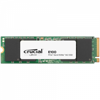 Твърд диск Crucial E100 480GB SSD PCIe 4.0 Gen4 M.2 2280 NVMe, Read/Write: 4500/2500 MB/s