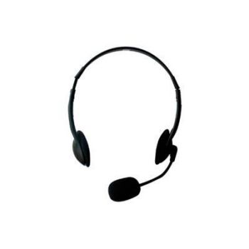 Слушалки Ewent EW3563, Микрофон, 2x 3.5mm жак, 2.1м кабел, Черни