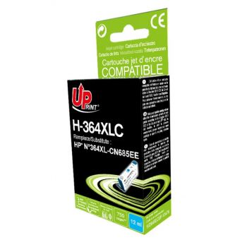 Мастилница UPRINT CN685 HP, Cyan - LF-INK-HP-CN685-UP