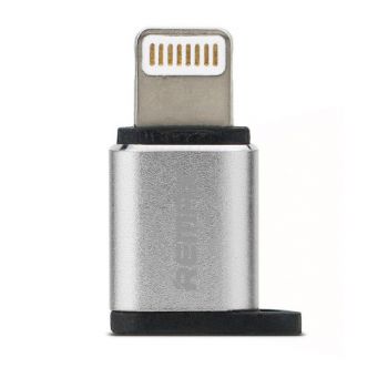 Преходник Micro USB към Lightning, Remax RA-USB2, сребрист 