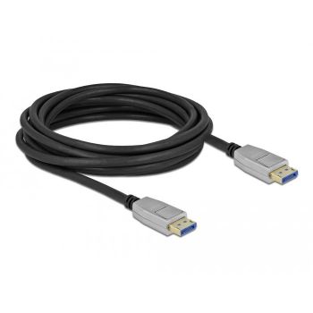 Кабел Delock DisplayPort 2.0 мъжко - DisplayPort мъжко, 5.0м, 10K, Черен