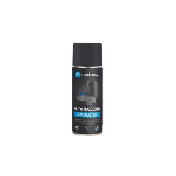 Аксесоар за настолен компютър Natec Compressed Air Duster Raccoon 400 ml