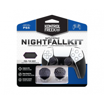 Аксесоар Kontrolfreek Performance Nightfall Kit PS5 с включени сменяеми бутони и грипове за DualSense
