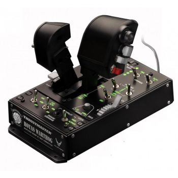 Жичен джойстик,  авиосимулатор Thrustmaster HOTAS Warthog Dual Throttles  за PC, Черен