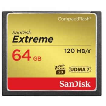 Карта памет SANDISK Extreme Compact flash, 64GB