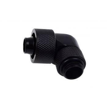 Фитинг Alphacool Eiszapfen, Удължител, 90&deg;, 16/10mm, G1/4, Черен мат