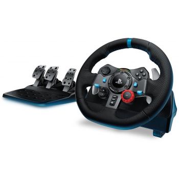 Волан Logitech Driving Force G29 PS3/PS4/PC, Черен