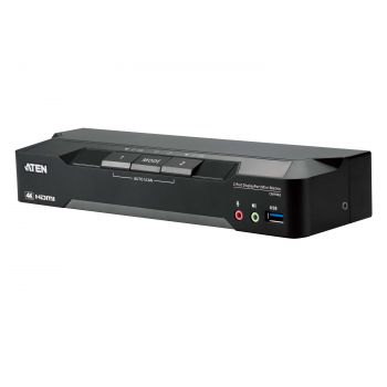 KVM превключвател, ATEN CM1942, 2-портов, USB, HDMI, DisplayPort, Mini-Matrix Boundless
