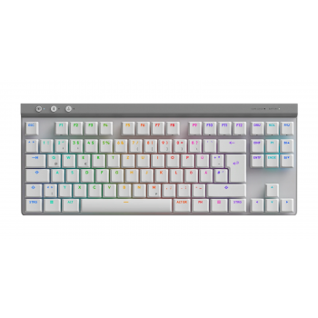 Безжична геймърска клавиатура Logitech G515 Lightspeed TKL White