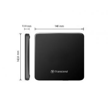 Оптично дисково устройство TRANSCEND 8X DVD DVD-RW (Compatible with CD-R/RW, DVD±R, DVD±RW, DVD±R DL, M-DISC, DVD-RAM) USB 2.0