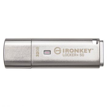 USB памет KINGSTON IronKey Locker+ 50 - 32GB XTS-AES 256-bit