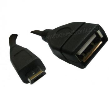 Кабел USB F to USB Micro 1м DeTech