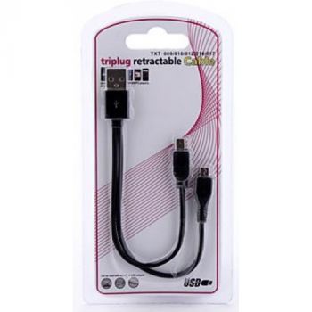 Кабел USB към Mini/Micro usb DeTech