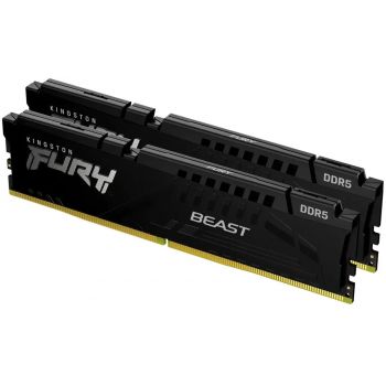 Памет за настолен компютър Kingston 16GB 6000MT/s DDR5 CL30 DIMM (Kit of 2) FURY Beast Black EXPO