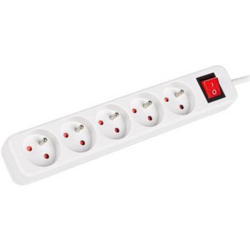 Аксесоар за сървър Lanberg power strip 3m, 5 sockets, french with circuit breaker quality-grade ...