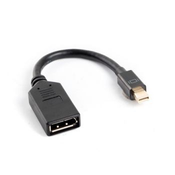 Адаптер LANBERG adapter display port mini (m) -> display port (f)