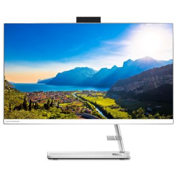 Настолен компютър All-In-One Lenovo Ideacentre Aio 3 Amd Ryzen 7 7730u 27inch Fullhd Ag 16gb Ddr4 512gb Pcie Dos 2y White F0FY00GARI