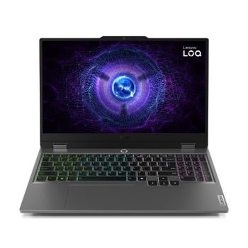 Лаптоп Lenovo Loq Gaming Intel Core I5-12450h 15.6inch Fhd 144hz Srgb 16gb Ddr5 1tb Pcie Rtx4050 Dos 2y Luna Grey 83GS002XBM