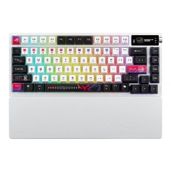 Геймърска безжична Клавиатура ASUS ROG Azoth X - White