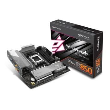 Дънна платка SAPPHIRE AMD B850 AM5 NITRO+ Ryzen R9/R7/R5, 4x DDR5 8000MHz, PCIE 5, 1x M.2 Gen5, 2x M...