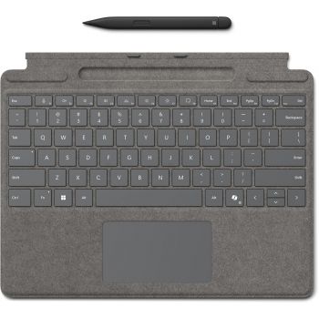Аксесоар за таблет MICROSOFT Surface Pro 9/10 Typecover with Slim Pen COMM platinum Eng Intl CEE EM 8X8-00186