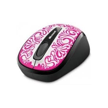 Microsoft Wireless Mobile mouse 3500, USB, ER, English, White/Flowers, Retail