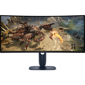 Геймърски монитор Alienware AW3425DWM - 34&quot; inch VA Curved WQHD(3440x1440), 180 Hz, 1ms, FreeSync Premium+